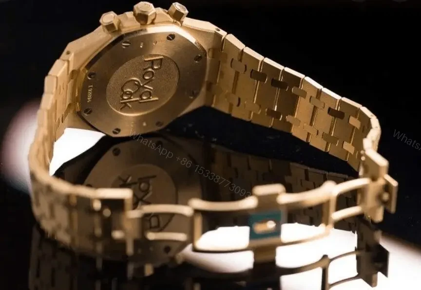 View 3 of Replica Royal Oak – Gold/Black Chronograph