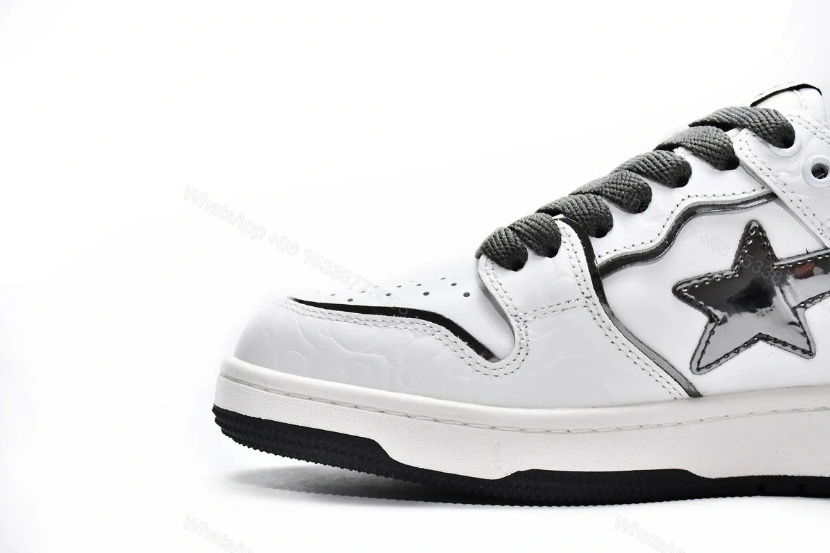 View 5 of A Bathing Ape Bape SK8 Sta White Silver 001FWH801020_WHT_A