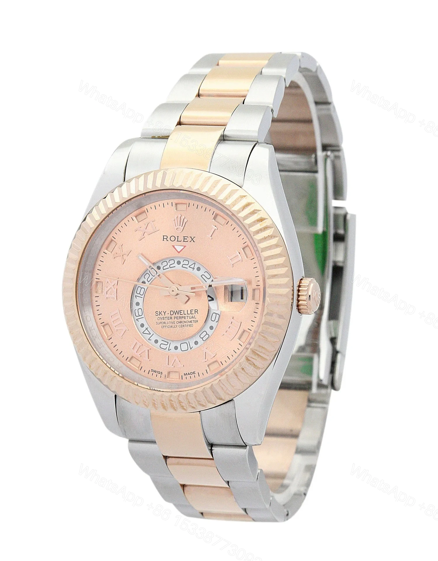 View 2 of Replica Rolex Sky-Dweller Champagne Dial 326938-3