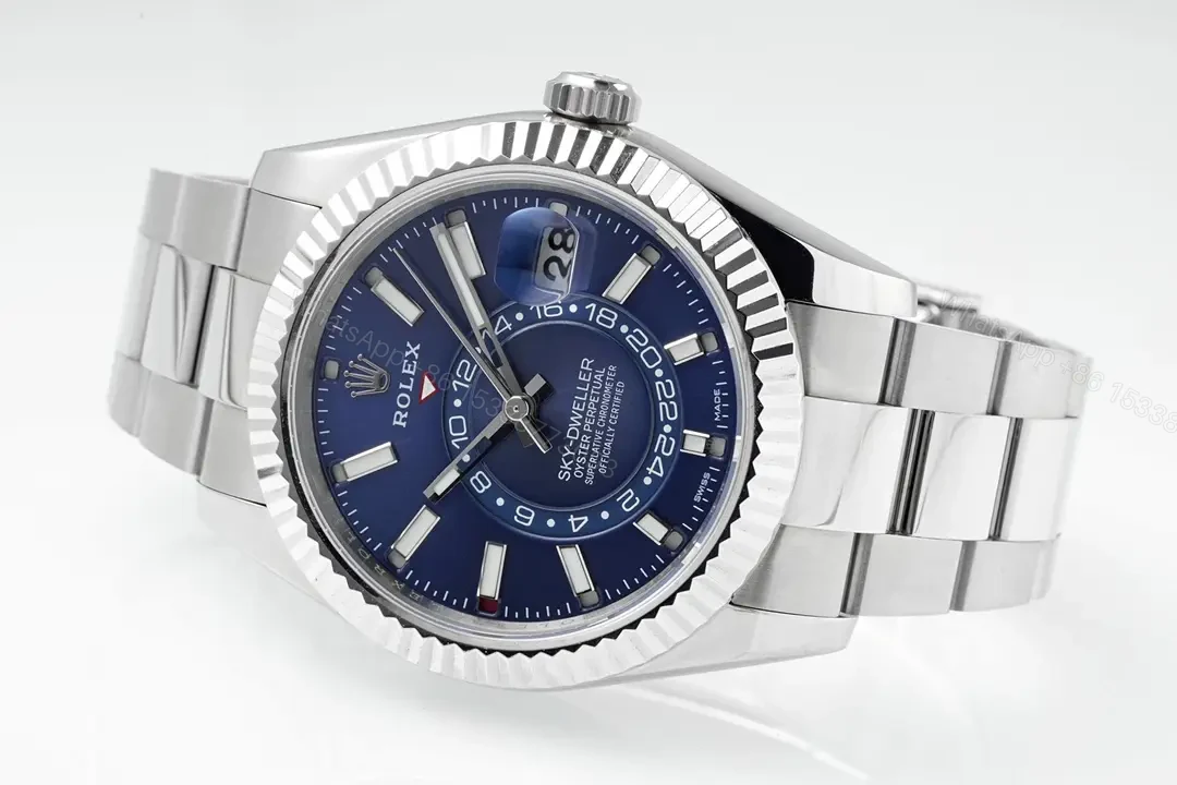 View 6 of Rolex Sky Dweller 336934 42mm Blue Dial Jubilee Bracelet Watch 336934-0006