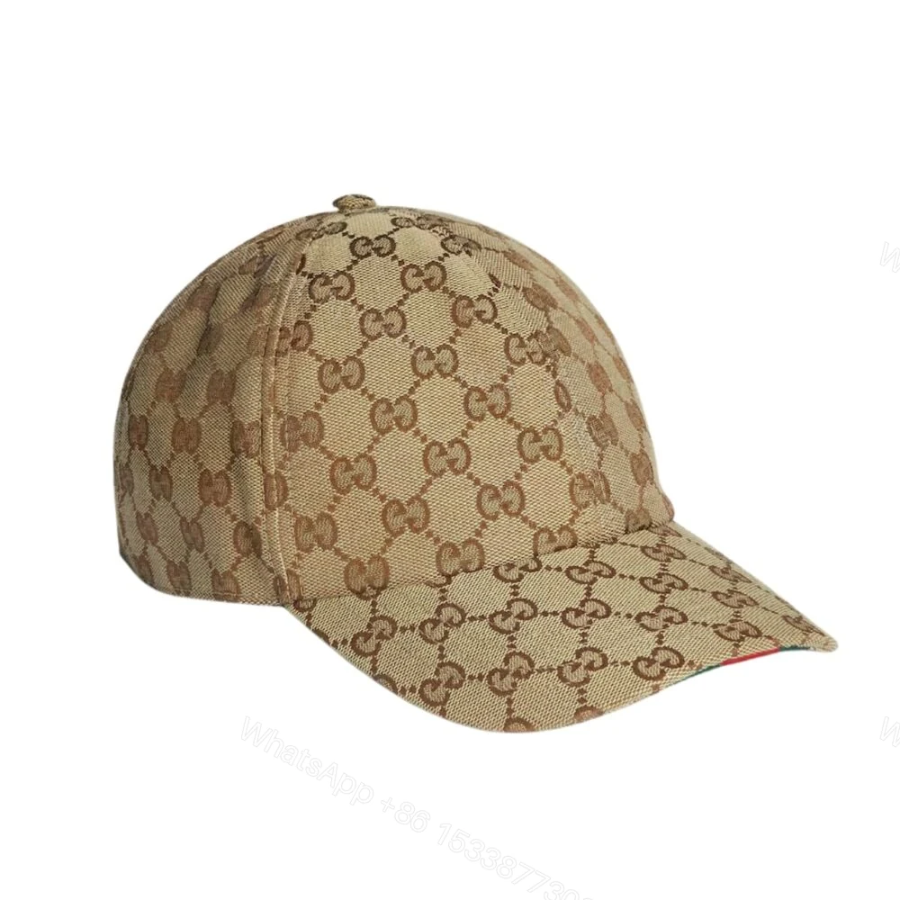 Gucci GG Canvas Baseball Hat Camel And Dark Brown 807834 4HBA8 9766 — view 1