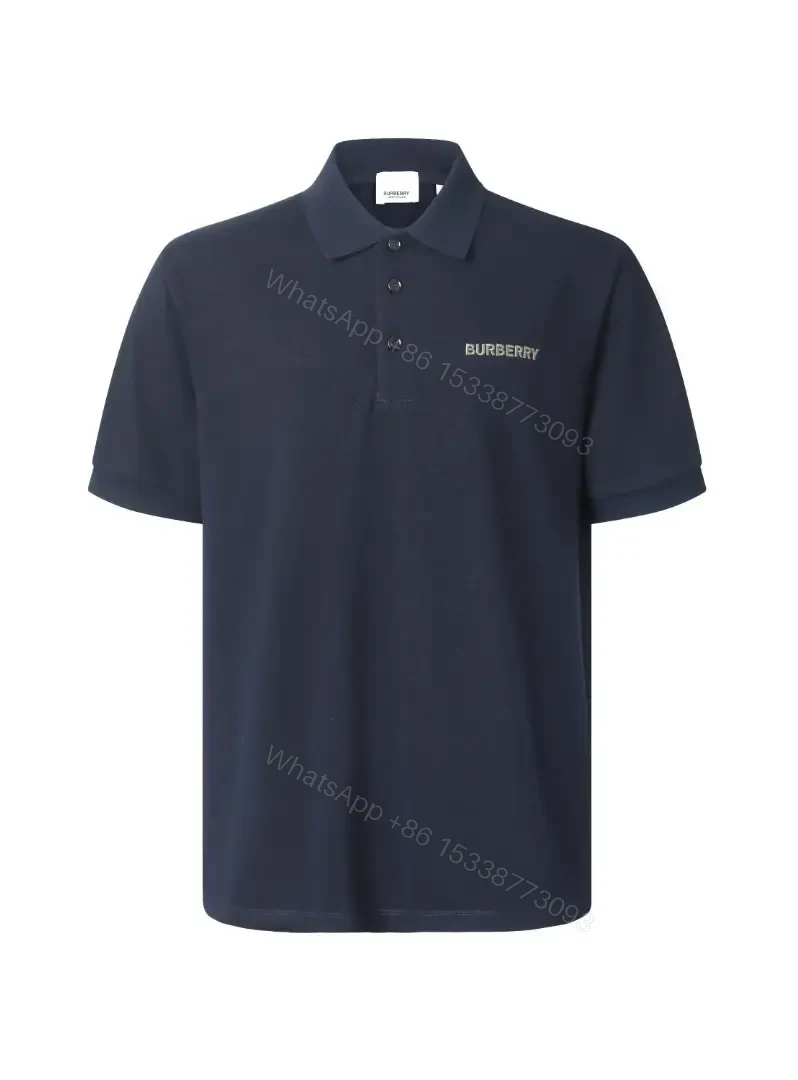 View 7 of Minimalist Navy Piqué Polo – Subtle Luxury, All‐Day Comfort
