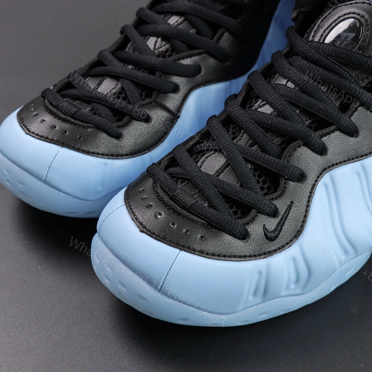 View 5 of Foamposite One “’Psychic Blue and Black”