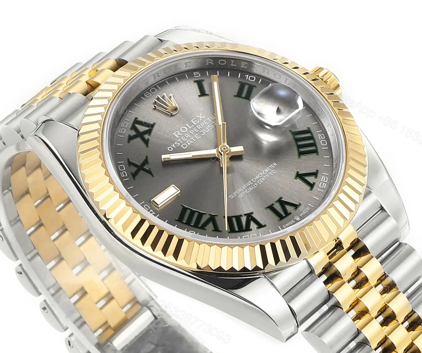 View 5 of WF Factory Clean Factory DDF Classic Grey Two-Tone Watch 41mm