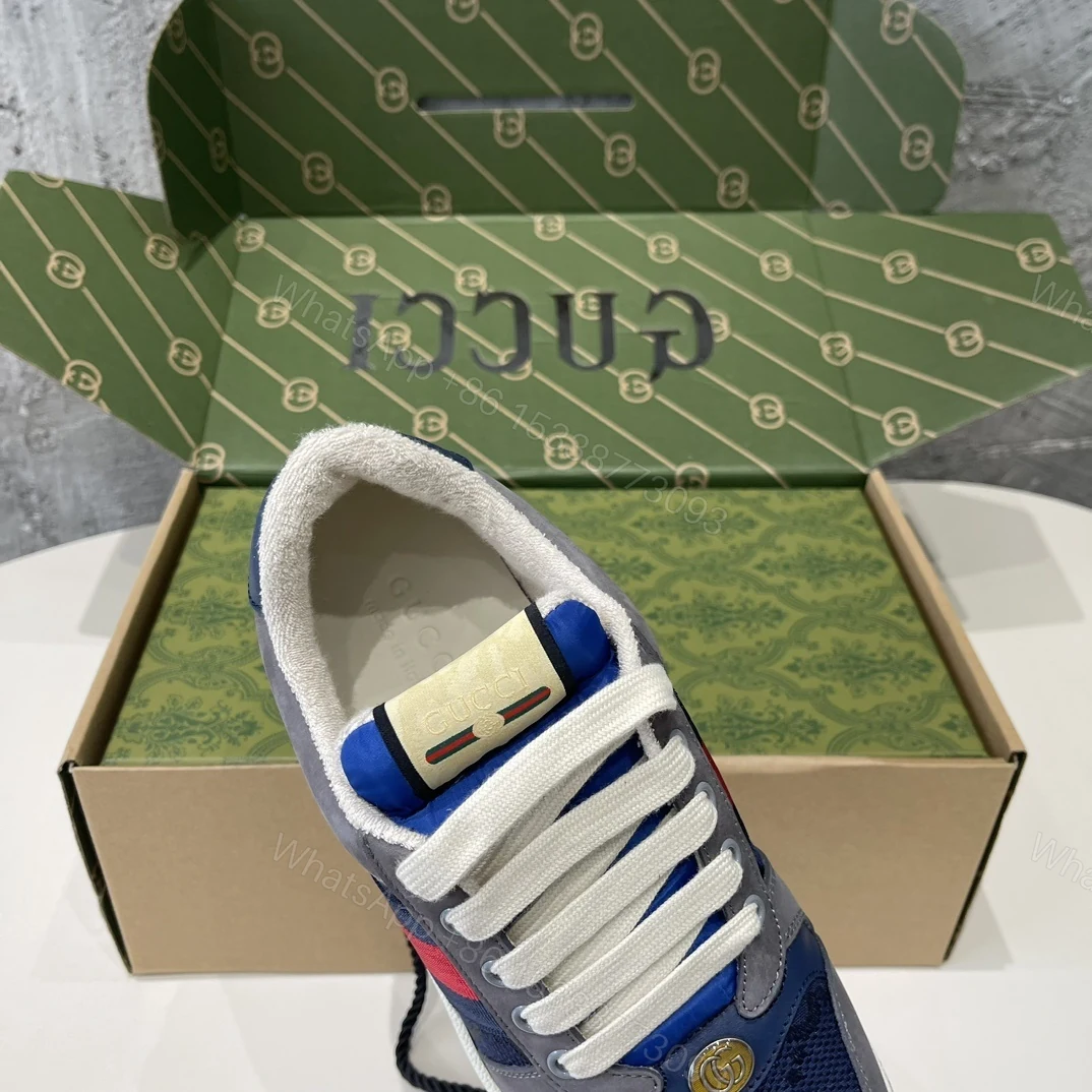 View 9 of Gucci GG Screener Sneaker Grey Suede