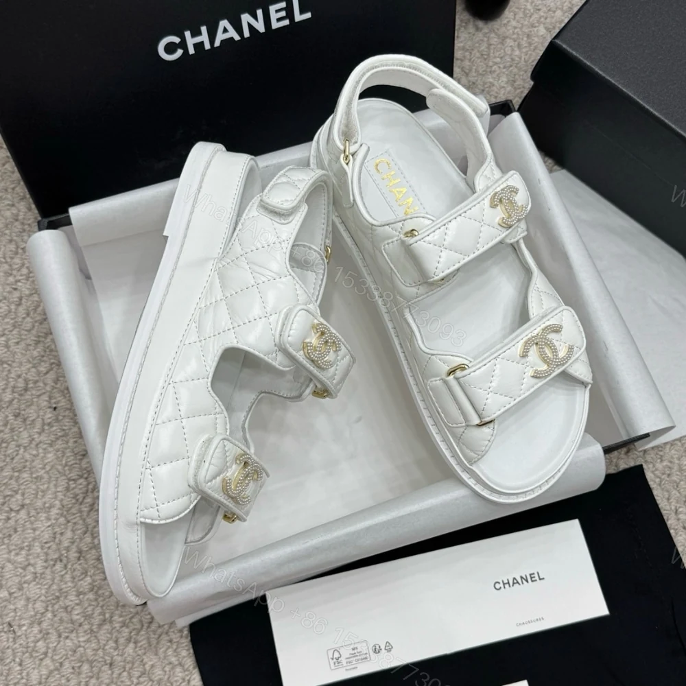 View 6 of CHANEL SANDAL SHINY WHITE G35927 B20276 U0451