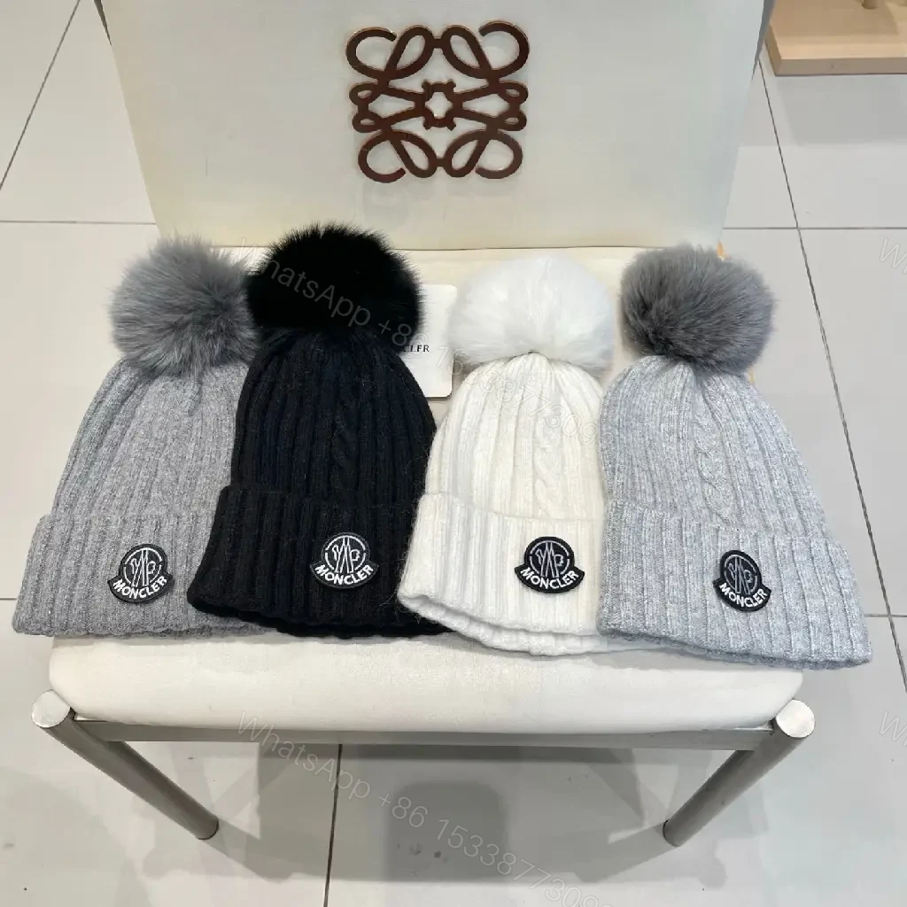 View 6 of Lux Knit Beanie with Fur Pom – Warmth & Luxe Streetwear