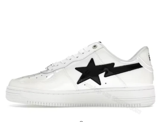 View 3 of A Bathing Ape Bape Sta #2 White Patent