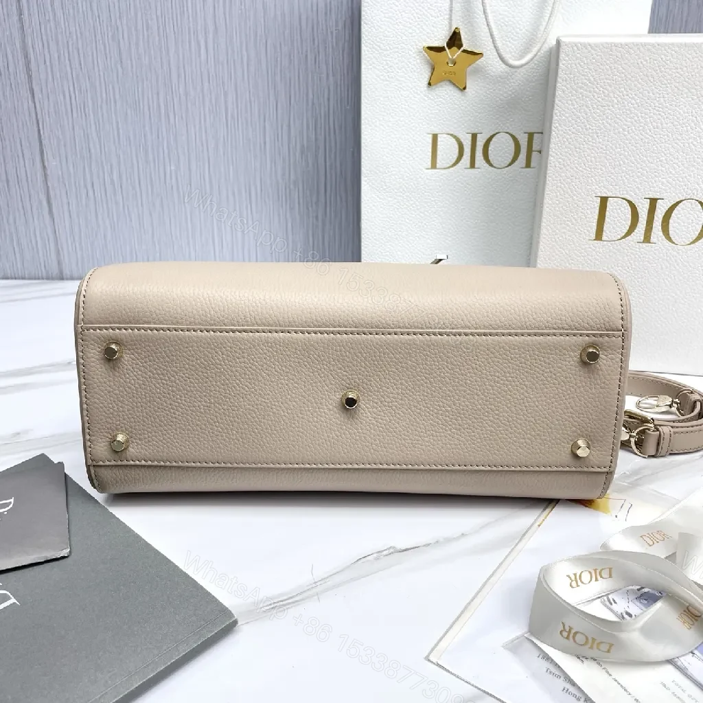View 4 of Soft-Texture Satchel in Pebbled Leather with Signature Charms