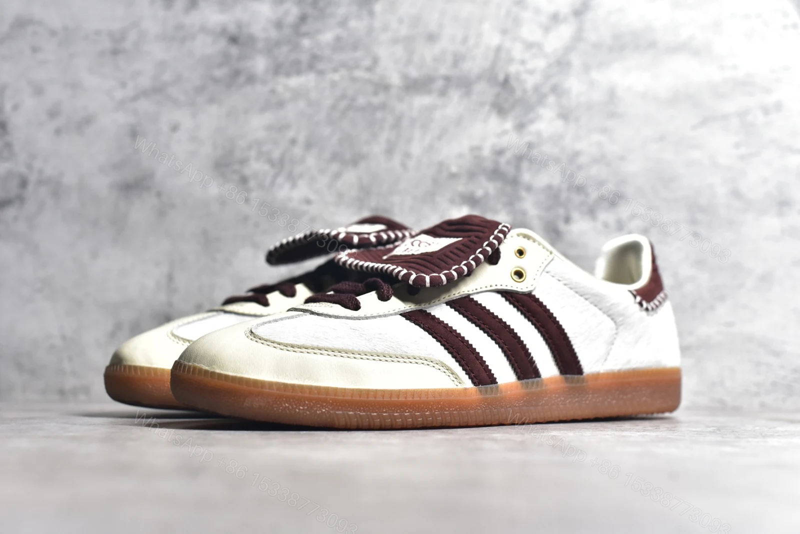 View 2 of adidas Samba Nylon Tonal Wales Bonner Cream White