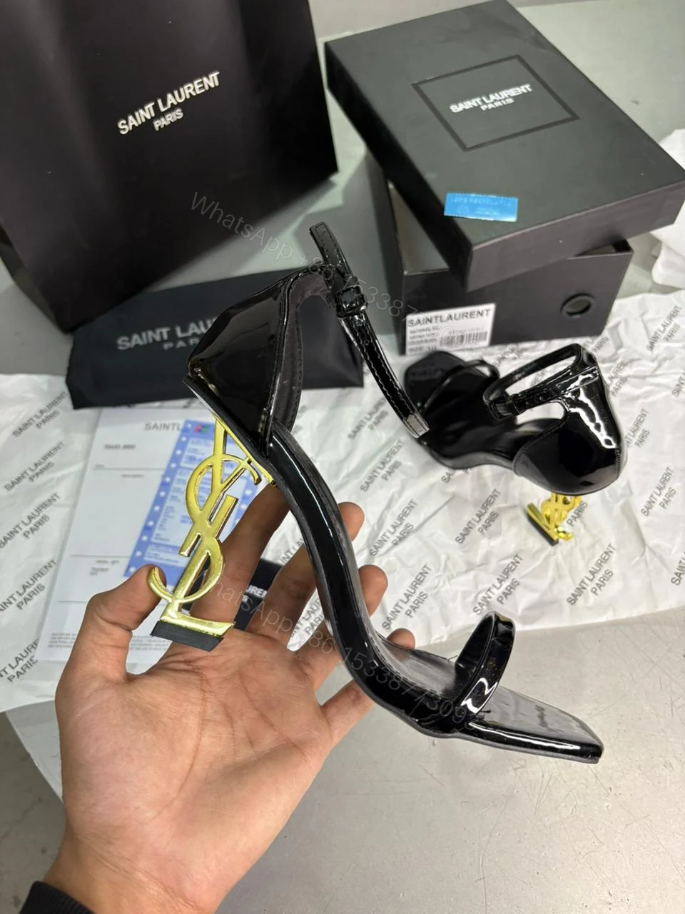 View 5 of FIRST COPY YSL TRENDY HIGH-HEEL SANDALS