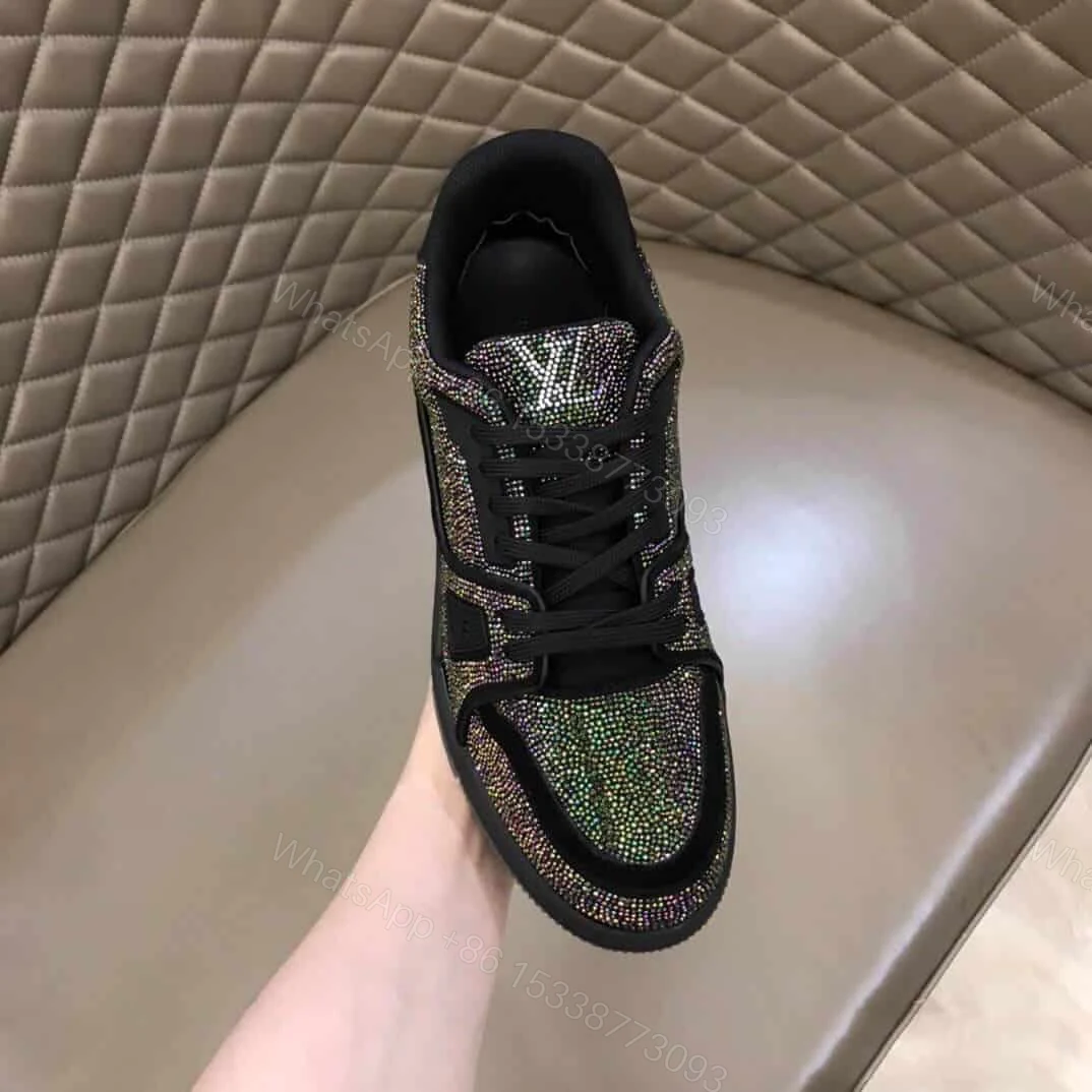 View 4 of LOUIS VUITTON GLITTER SNEAEKERS BLACK TRAINER – LV223