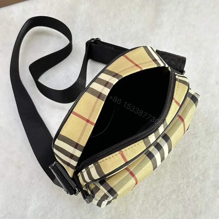View 7 of Heritage Plaid Crossbody Bag - Compact Luxury, Burberry-Inspired Style