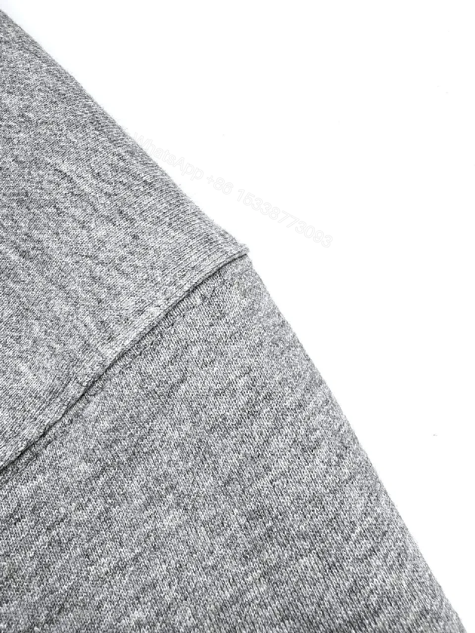View 10 of Grey Melange Hoodie - Soft Fleece, Logo Detail, Casual Luxury