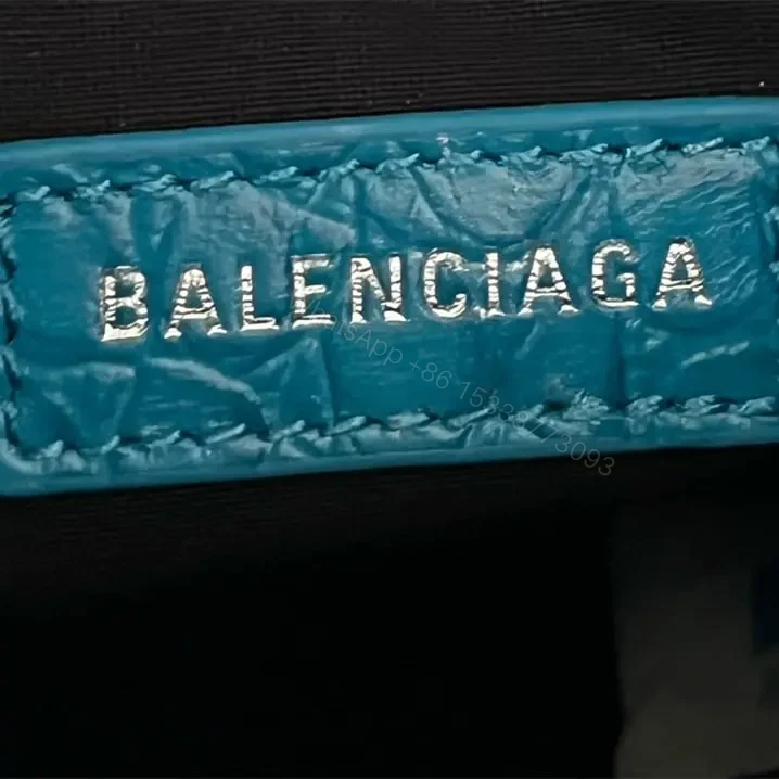 View 18 of 高仿Balenciaga*LeCagole系列餃子包藍色XS