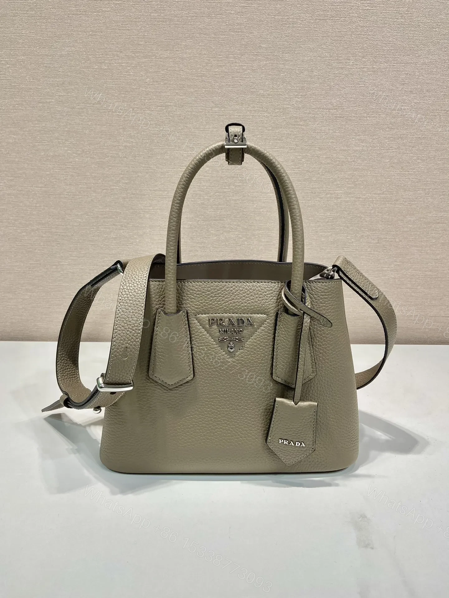 View 2 of Prada Small Prada Double Saffiano leather bag