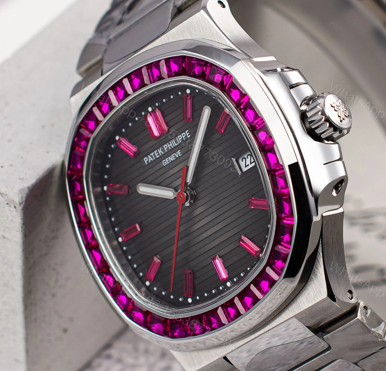 View 4 of Patek Philippe Watch 5723 Swiss Rep Red