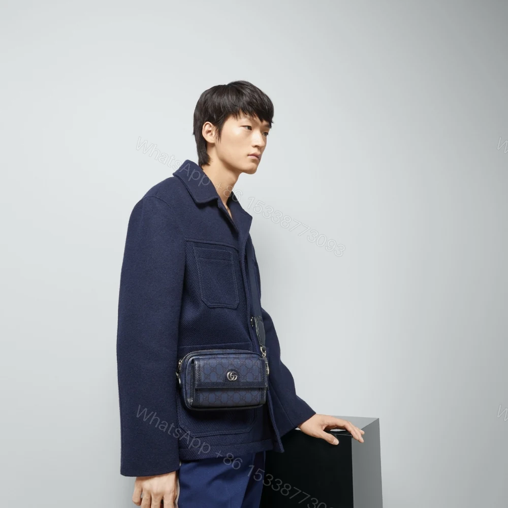 View 6 of Gucci Ophidia Small Crossbodybag Dark Blue 20Cm 802170 FACJY 8441