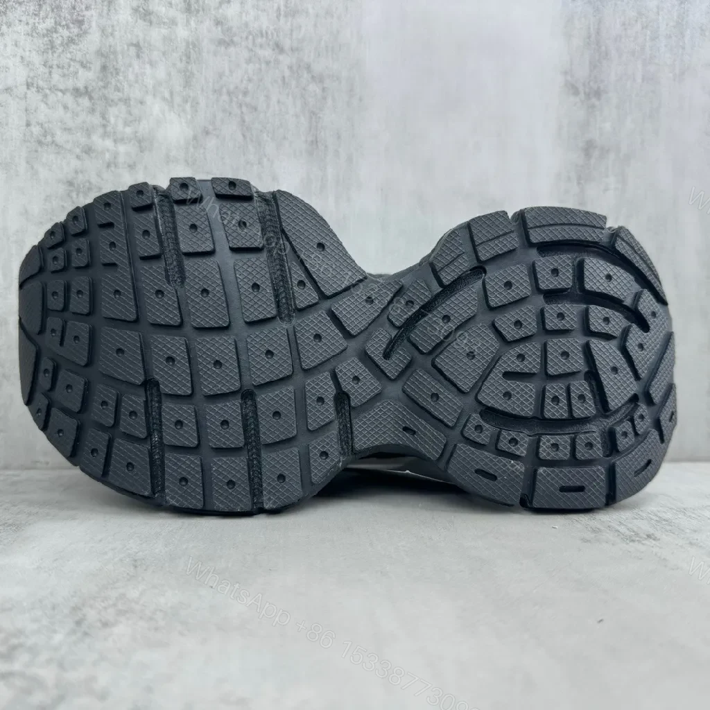 View 5 of Black Premium Knit-Upper High-Tops with Straps and Hardware
