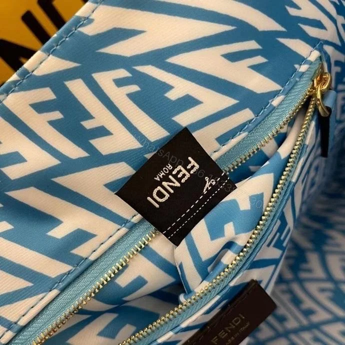 View 2 of Fendi Tote Bag with FF Vertigo Print – Blue – Totes
