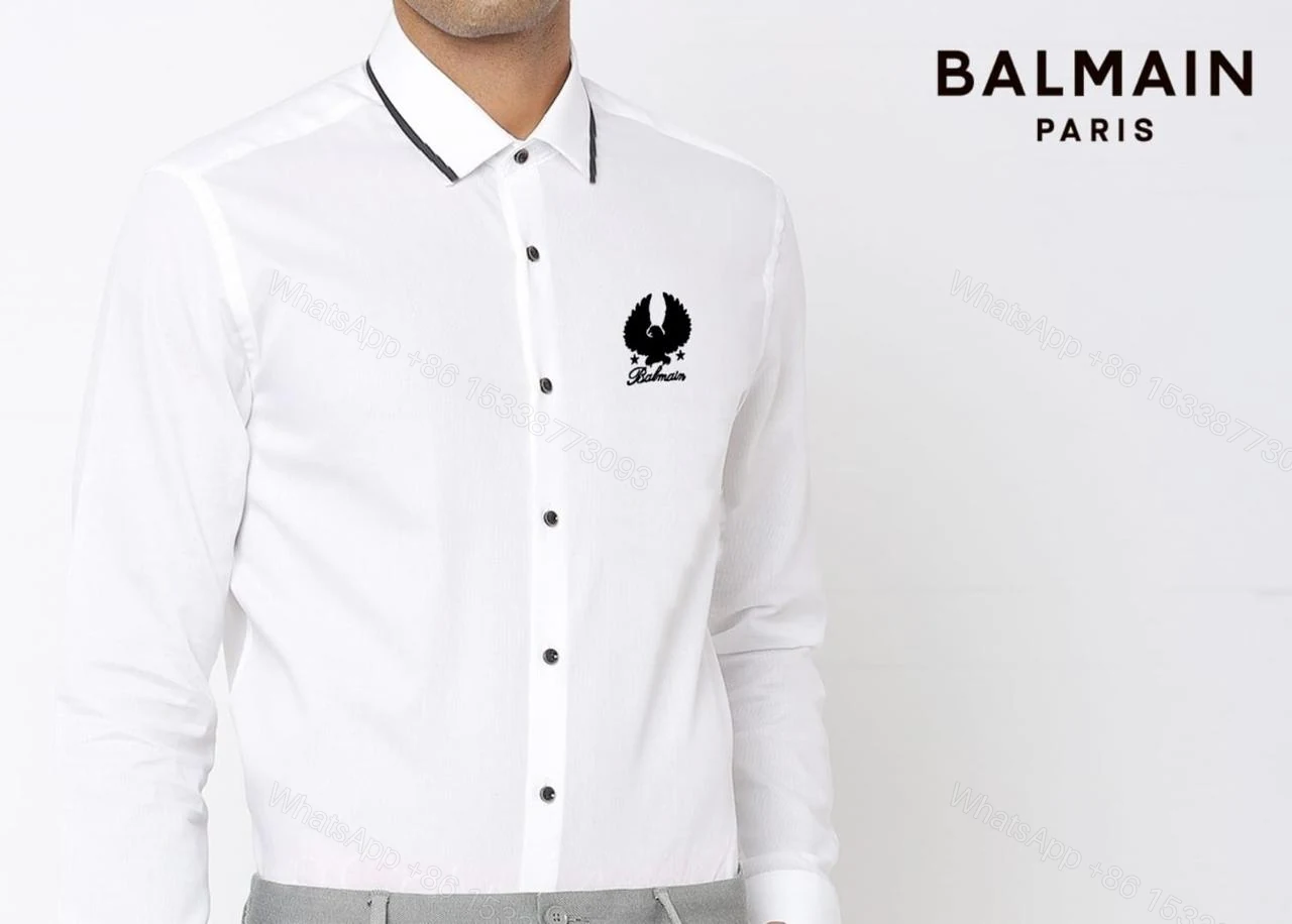 View 12 of FIRST COPY BALMAIN PARIS COTTON PREMIUM SHIRT