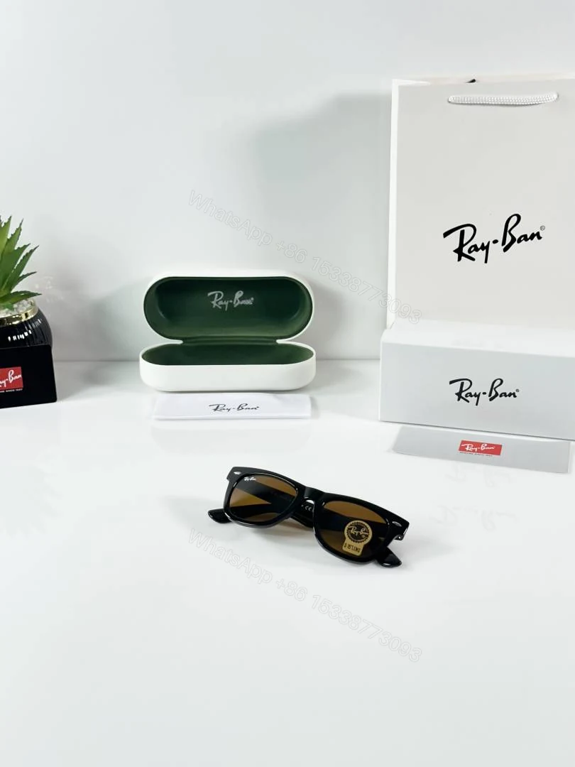 View 4 of First Copy Ray Ban 2140 Shine Brown Luxury Designer Sunglasses UV Protected Premium Eyewear