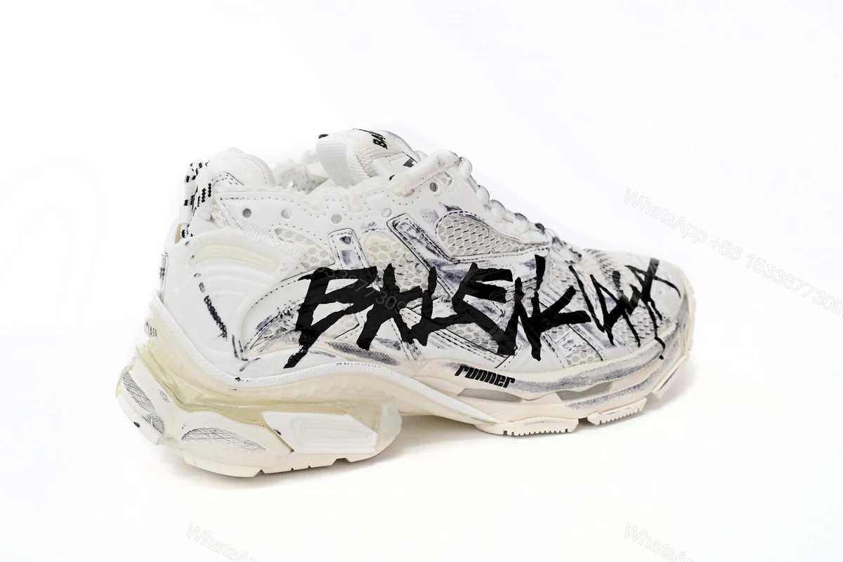 View 3 of Balenciaga Runner White And Black Characters