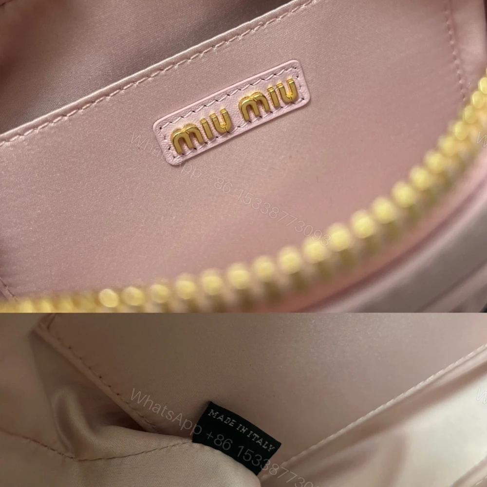 View 9 of 高仿miumiu繆繆TooPretty系列5BB123保齡球手袋粉色