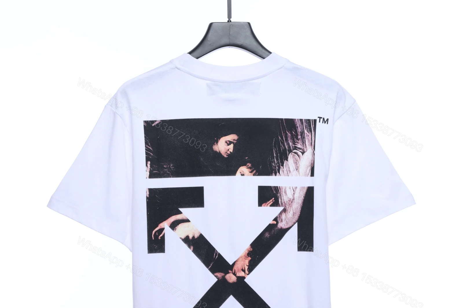 View 2 of Off-White Angel Oil Painting White T-Shirt