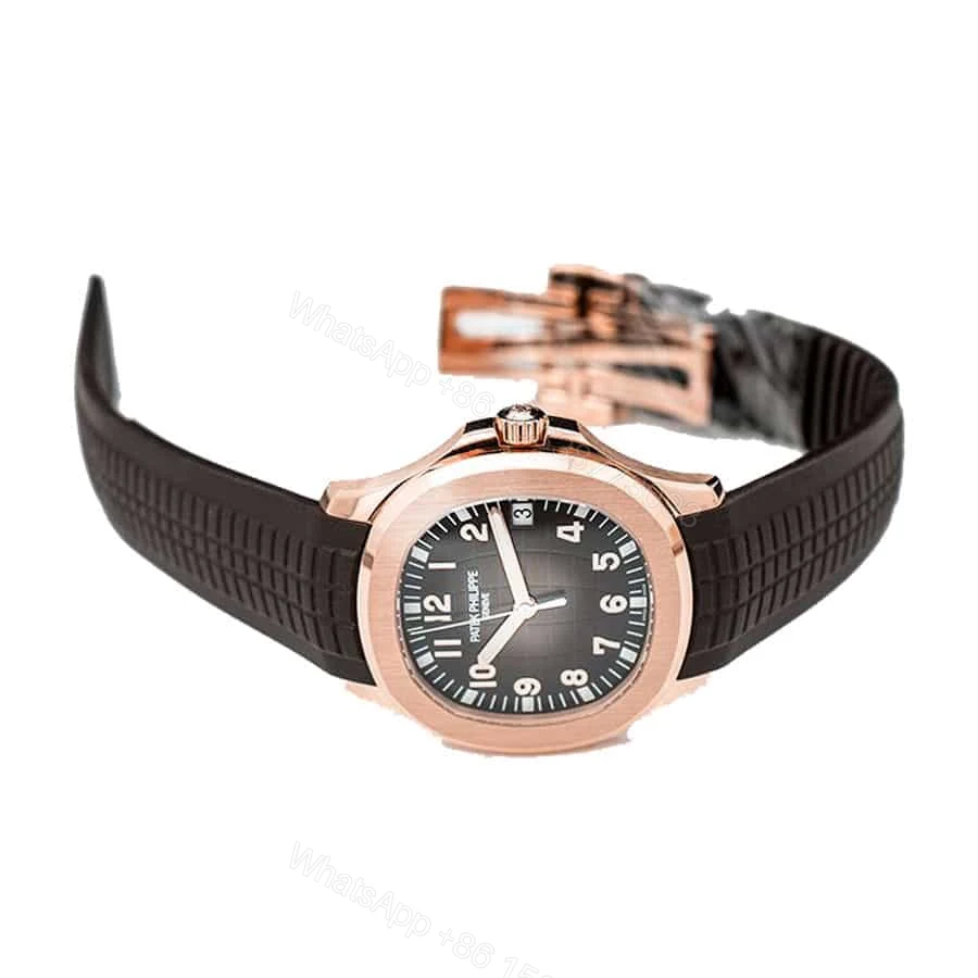 View 3 of Patek Philippe Gold Brown Strap Super Clone