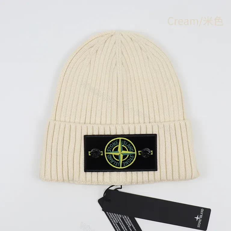 View 8 of Soft Ribbed Beanie with Stone Island Patch â€“ Everyday Warmth