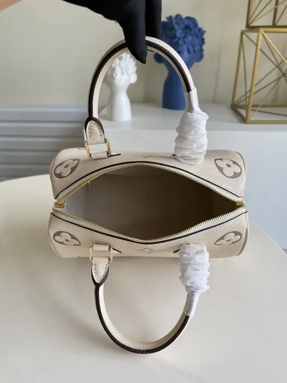 View 4 of Beige Canvas Louis Vuitton Monogram Shoulder Bag
