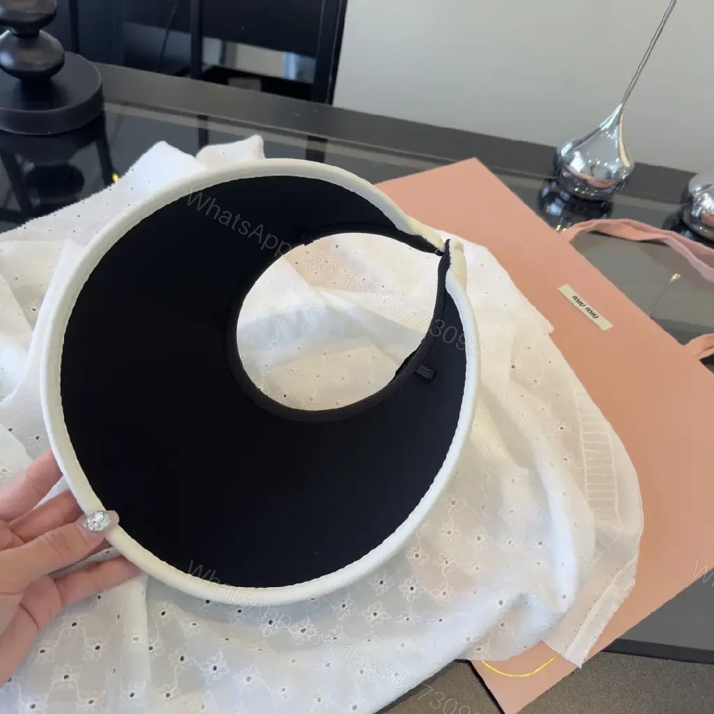 View 5 of White Visor, Black Trim, Sporty Style, Adjustable Back Strap, Miu Miu Visor