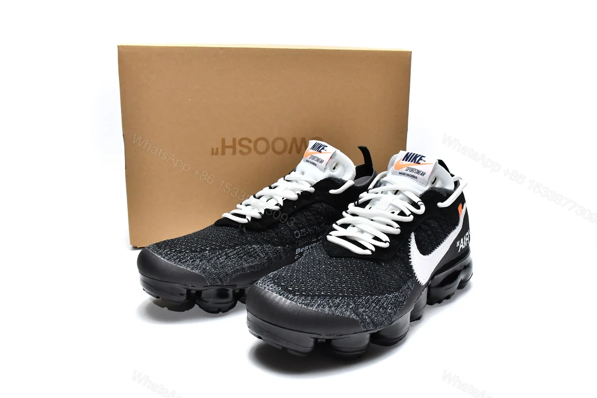 OFF White x Nike Air VaporMax Black White — view 2
