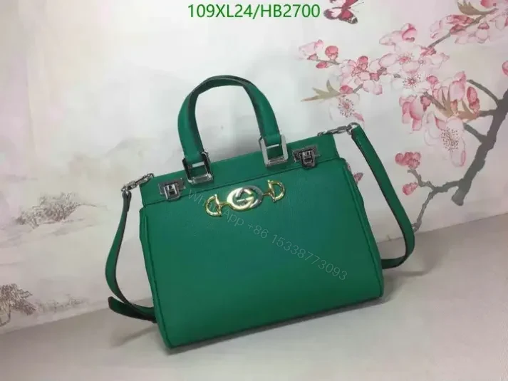View 19 of Gucci Knockoff Black Zumi Medium Top Handle Bag HB27001