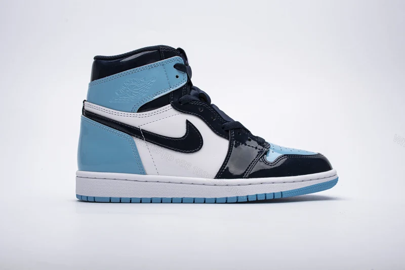 View 2 of Air Jordan 1 Retro High UNC Patent CD0461-401