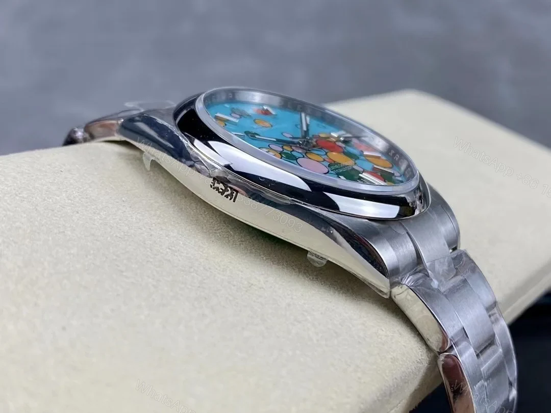 View 6 of Superclone Rolex Oyster Perpetual Turquoise Dial 124300 41 mm