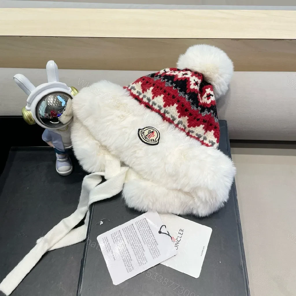 View 2 of Cozy Luxe Knit-Pom Beanie: Plush Warmth, Premium Style