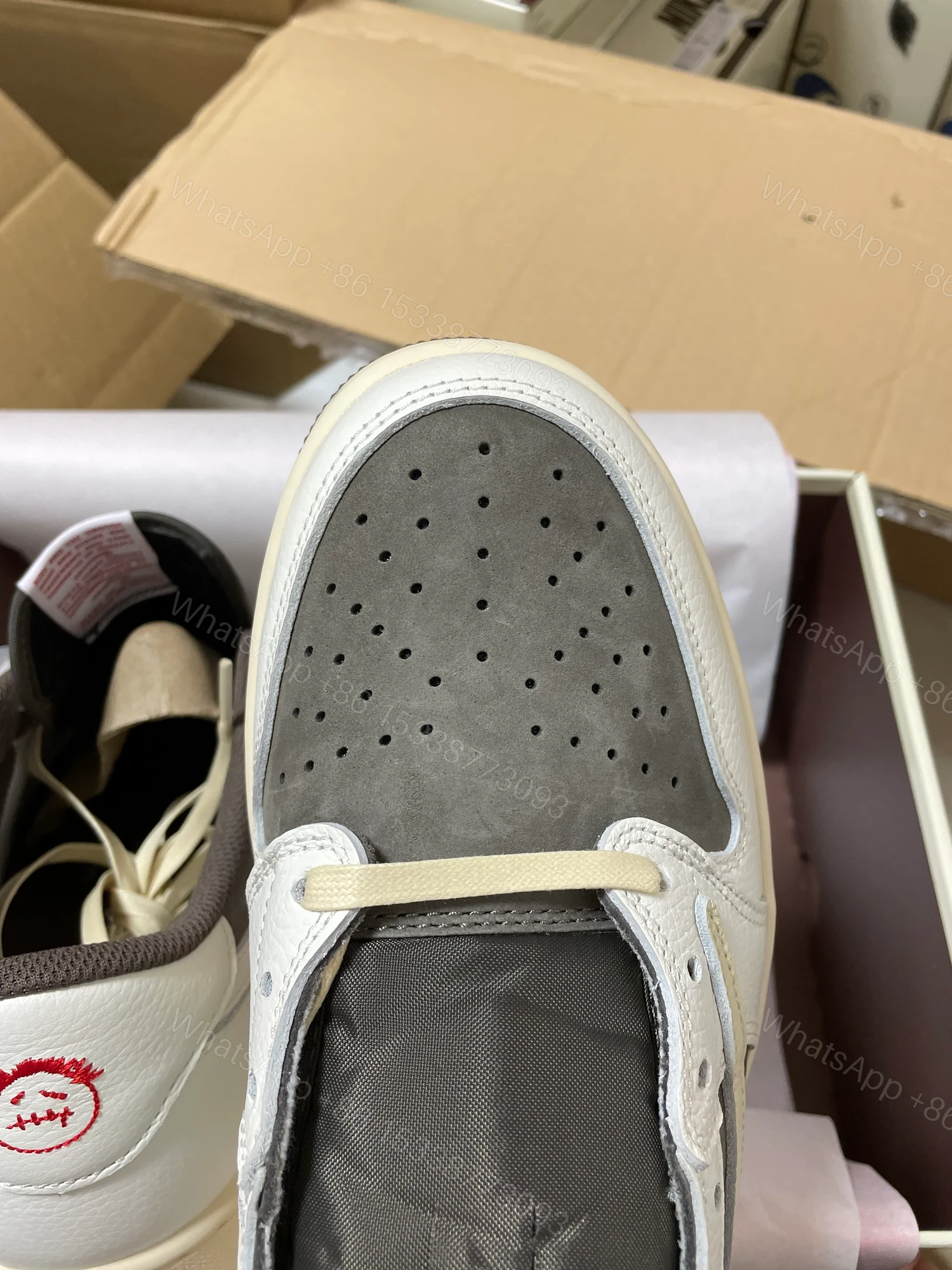 View 4 of Jordan 1 Retro Low OG SP Travis Scott Reverse Mocha
