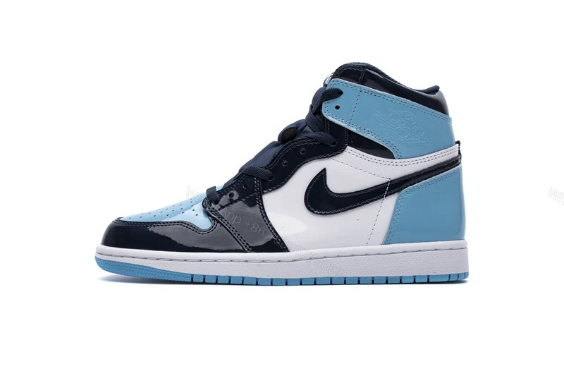 View 7 of Air Jordan 1 Retro High UNC Patent CD0461-401