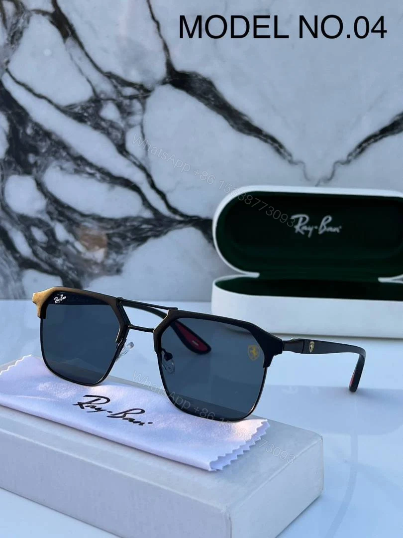 First Copy RayBan 04 Full Black Sunglasses — view 1