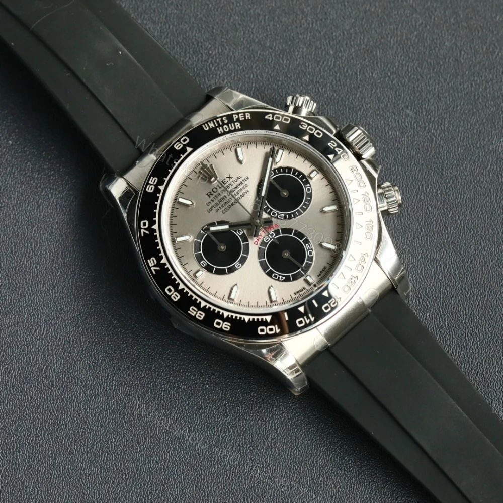 View 3 of Rolex Cosmograph Daytona Silver Oysterflex 40Mm