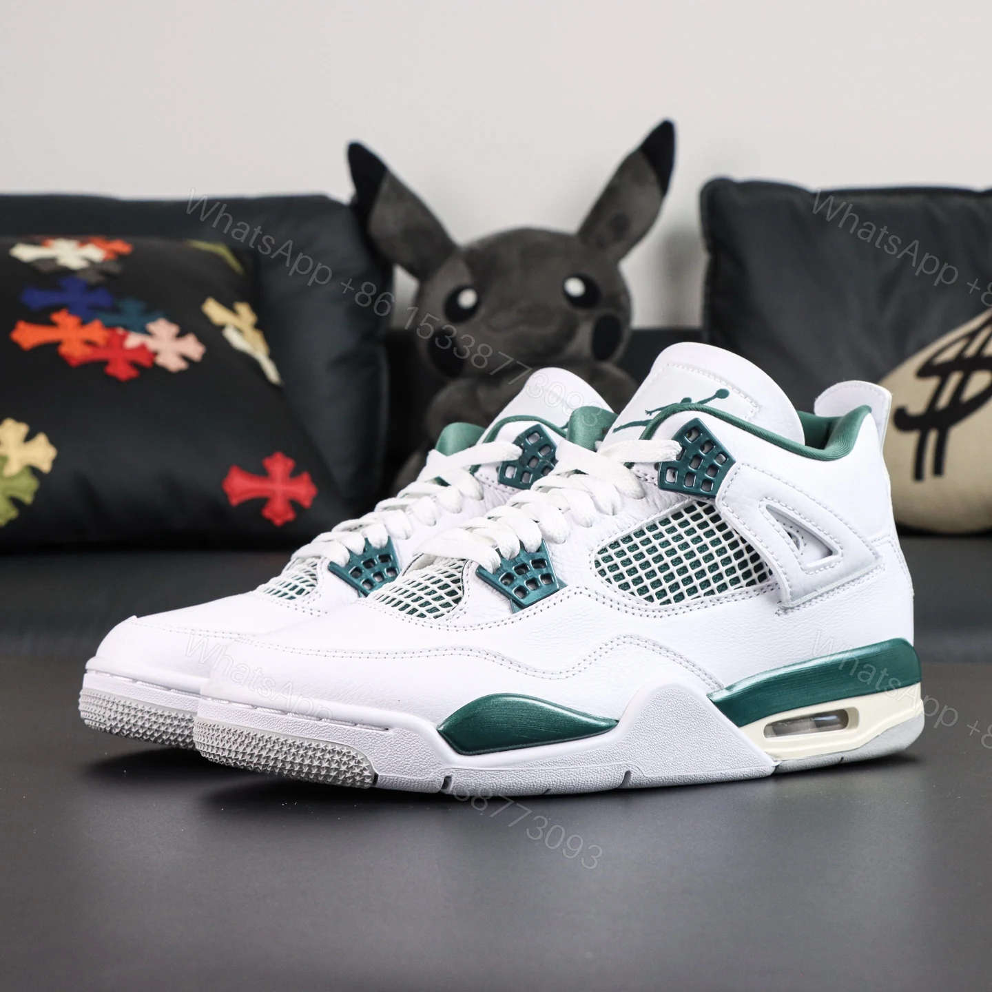 View 8 of Air Jordan 4 “Oxidized Green” Replica