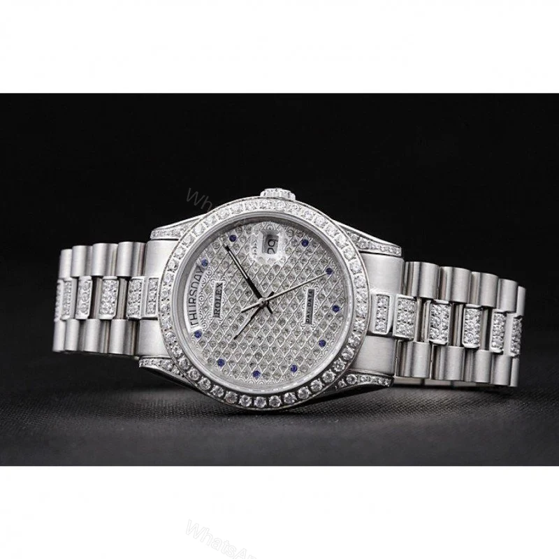View 5 of Superclone Rolex Day-Date Diamond Dial 621612 37 mm