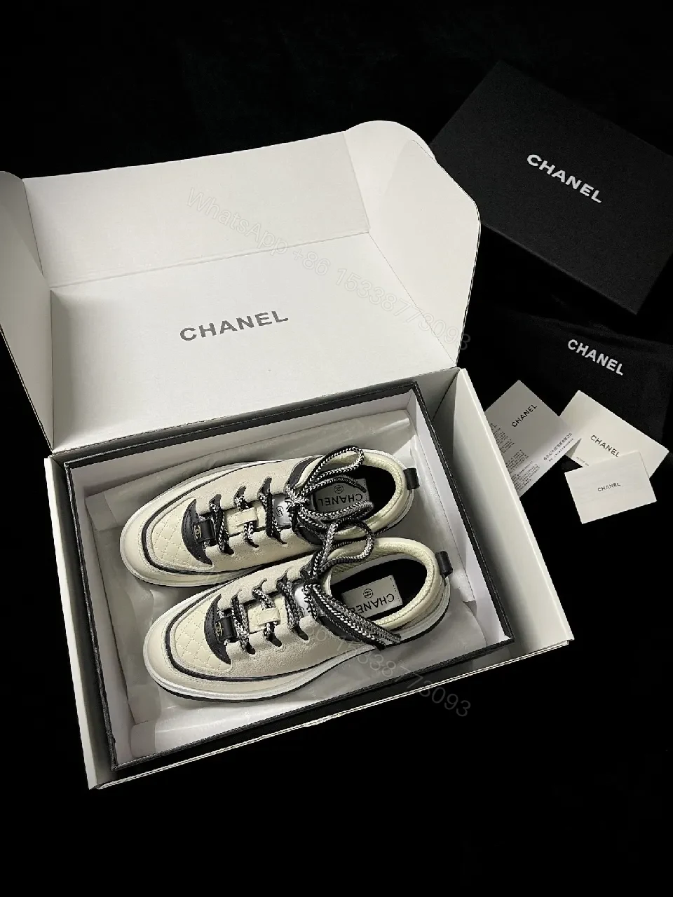 Crystalline Luxe Quilted Leather Sneaker, Everyday — view 1