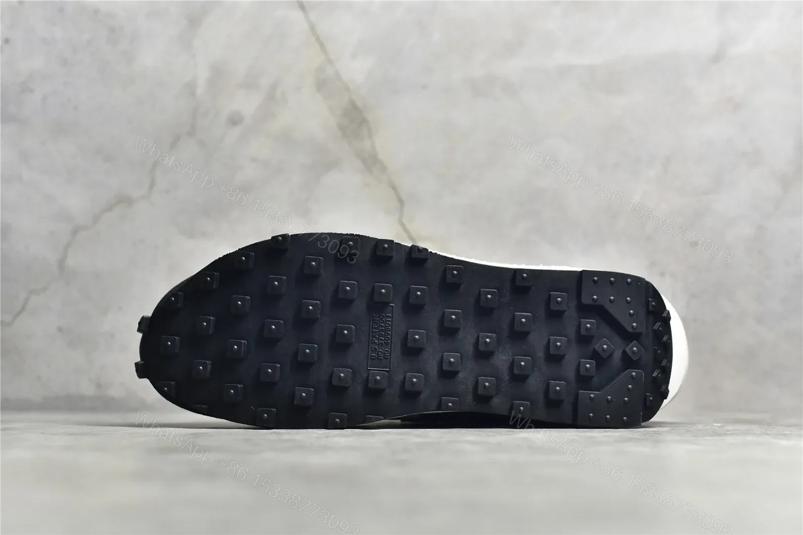 View 8 of Sacai × Nike Waffle Black and White Reps