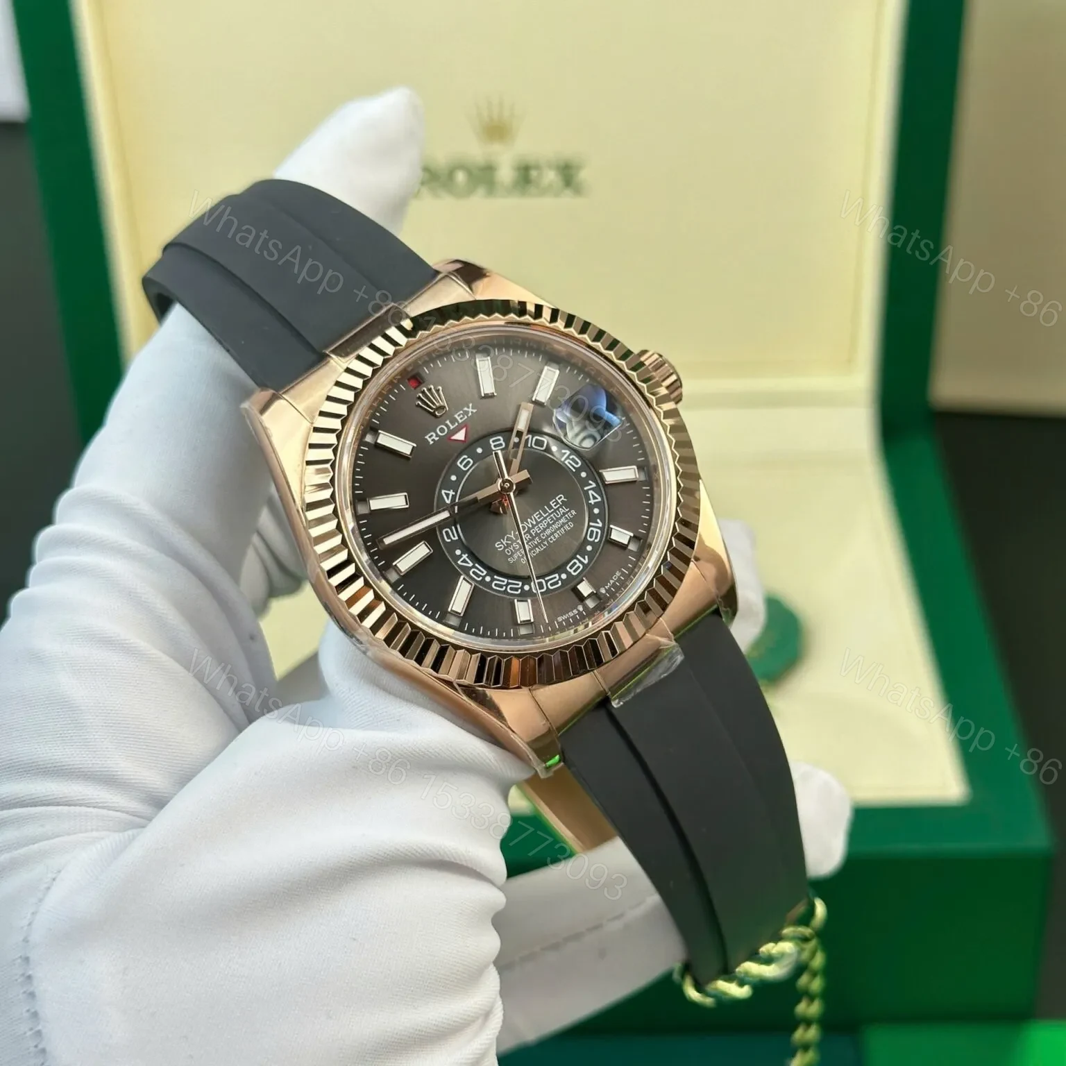 View 4 of Superclone Rolex Sky-Dweller Slate Dial 336235