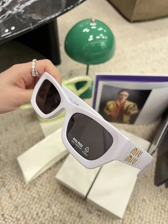 View 6 of Bold White Acetate Sunglasses â€” Modern Luxe, Signature Edge