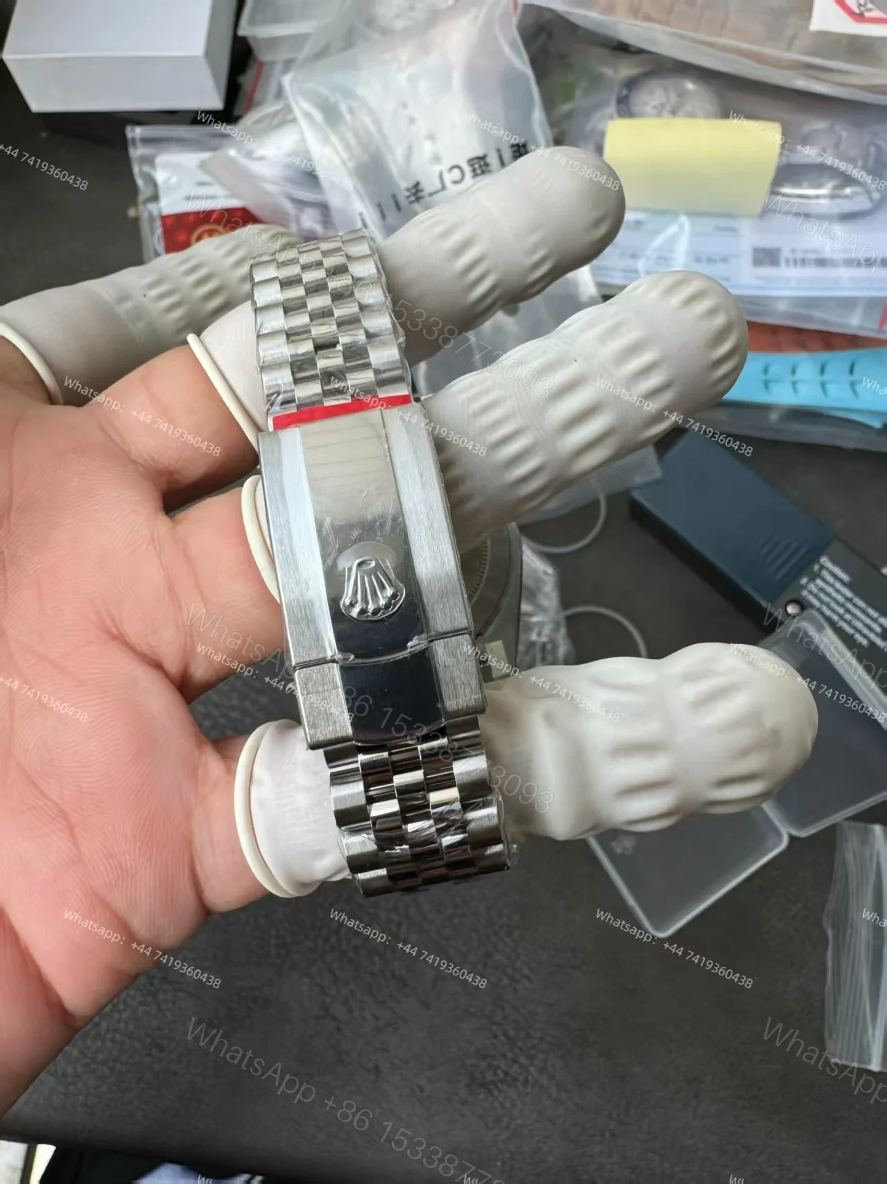 View 16 of Rolex Datejust M126334-0020 1:1 Replica Mother of Pearl Diamond Dial Jubilee 41MM 3235 Movement Super Clone Watch