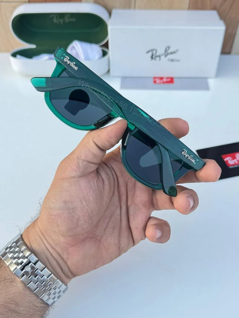 View 4 of First Copy RayBan 2140 Green Black Sunglasses